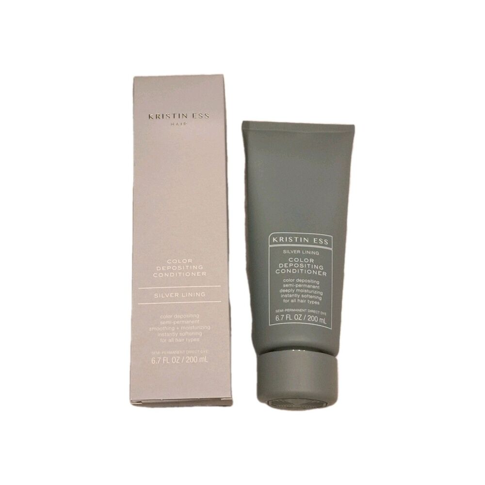 Kristin Ess Color Depositing Conditioner Silver Lining 6.7oz NIB Hair Color